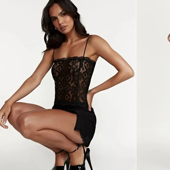 Meshki Size Medium Black Mini Dress - Picture 1 of 8